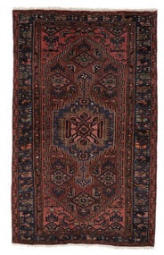  Zanjan Teppe 131X213 Ekte Orientalsk Håndknyttet Svart/Mørk Brun (Ull, Persia/Iran)