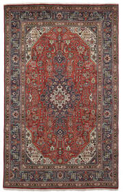  Tabriz Teppe 194X314 Ekte Orientalsk Håndknyttet Mørk Brun/Svart (Ull, Persia/Iran)