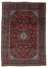  Keshan Teppe 242X345 Ekte Orientalsk Håndknyttet Svart/Mørk Brun (Ull, Persia/Iran)