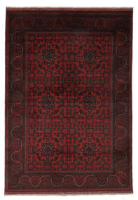  Afghan Khal Mohammadi Teppe 143X208 Ekte Orientalsk Håndknyttet Svart (Ull, Afghanistan)