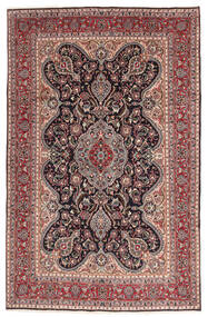  Tabriz Teppe 185X300 Ekte Orientalsk Håndknyttet Mørk Brun/Svart (Ull, Persia/Iran)