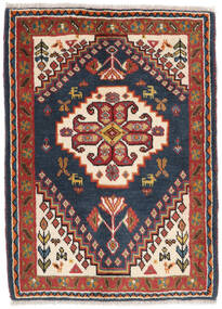  Ghashghai Teppe 65X89 Ekte Orientalsk Håndknyttet Mørk Rød/Svart (Ull, )