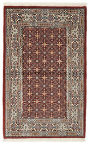  Moud Teppe 82X127 Ekte Orientalsk Håndknyttet Mørk Brun/Svart ( Persia/Iran)