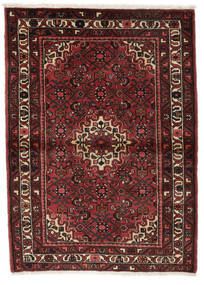 Hosseinabad Teppe 105X150 Ekte Orientalsk Håndknyttet Svart/Mørk Brun (Ull, Persia/Iran)