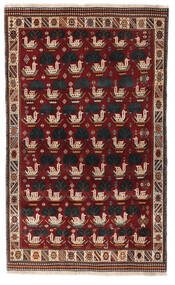  118X194 Ghashghai Fine Teppe Svart/Brun Persia/Iran 
