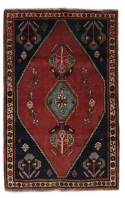  Ghashghai Fine Teppe 120X183 Ekte Orientalsk Håndknyttet Svart/Mørk Rød (Ull, )