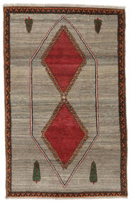  Ghashghai Teppe 104X163 Ekte Orientalsk Håndknyttet Mørk Brun/Brun (Ull, Persia/Iran)