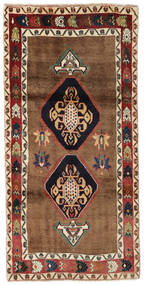  Ghashghai Teppe 102X208 Ekte Orientalsk Håndknyttet Mørk Brun/Svart (Ull, Persia/Iran)