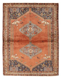  Ghashghai Teppe 122X161 Ekte Orientalsk Håndknyttet Mørk Brun/Rust (Ull, Persia/Iran)
