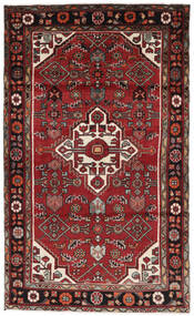  Hosseinabad Teppe 117X193 Ekte Orientalsk Håndknyttet Svart/Mørk Rød (Ull, )