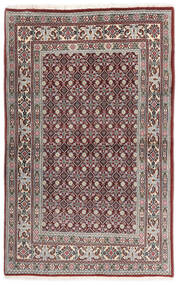  Moud Teppe 92X145 Ekte Orientalsk Håndknyttet Mørk Grå/Mørk Brun ( Persia/Iran)