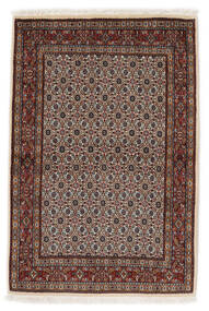  Moud Teppe 93X148 Ekte Orientalsk Håndknyttet Svart, Brun ( Persia/Iran)