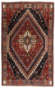  Ghashghai Fine Teppe 103X168 Ekte Orientalsk Håndknyttet Svart/Mørk Rød (Ull, )