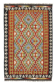  Kelim Afghan Old Style Teppe 93X145 Ekte Orientalsk Håndvevd Mørk Rød/Hvit/Creme (Ull, Afghanistan)