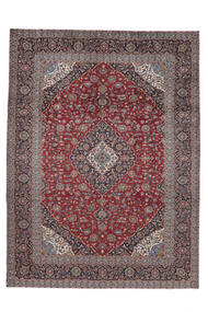  Keshan Teppe 295X398 Ekte Orientalsk Håndknyttet Mørk Rød, Brun Stort (Ull, Persia/Iran)
