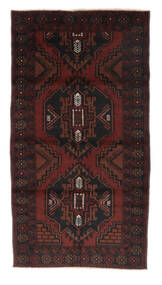 104X194 Beluch Teppe Orientalsk Svart/Mørk Rød (Ull, Afghanistan)