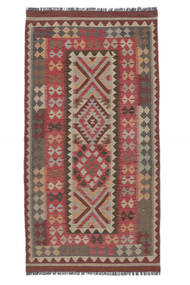 108X213 Kelim Afghan Old Style Teppe Orientalsk Mørk Rød/Brun (Ull, Afghanistan)