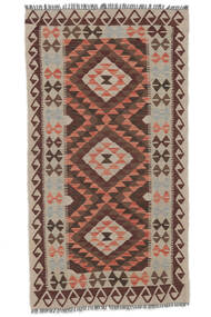  Kelim Afghan Old Style Teppe 98X192 Ekte Orientalsk Håndvevd Brun/Hvit/Creme/Mørk Brun (Ull, Afghanistan)