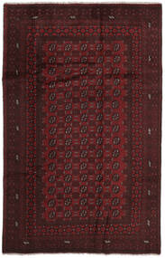  Afghan Fine Teppe 188X298 Ekte Orientalsk Håndknyttet Svart/Mørk Rød (Ull, )