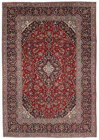  Keshan Teppe 206X299 Ekte Orientalsk Håndknyttet Mørk Brun/Svart (Ull, Persia/Iran)