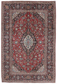  Keshan Teppe 199X300 Ekte Orientalsk Håndknyttet Svart/Mørk Brun (Ull, Persia/Iran)