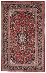  Keshan Teppe 198X320 Ekte Orientalsk Håndknyttet Mørk Brun/Svart (Ull, Persia/Iran)