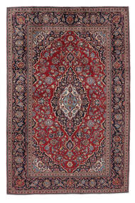 Keshan Teppe 196X306 Ekte Orientalsk Håndknyttet Mørk Brun/Svart (Ull, Persia/Iran)