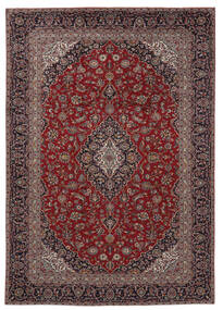  Keshan Teppe 270X389 Ekte Orientalsk Håndknyttet Svart/Mørk Brun Stort (Ull, Persia/Iran)