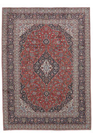  Keshan Teppe 246X346 Ekte Orientalsk Håndknyttet Mørk Brun/Svart (Ull, Persia/Iran)