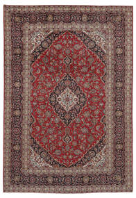  Keshan Teppe 236X348 Ekte Orientalsk Håndknyttet Mørk Brun/Svart (Ull, Persia/Iran)