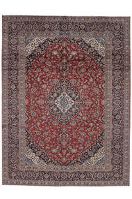  Keshan Teppe 300X400 Ekte Orientalsk Håndknyttet Mørk Rød, Svart Stort (Ull, Persia/Iran)