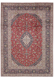  Keshan Teppe 244X346 Ekte Orientalsk Håndknyttet Mørk Brun/Mørk Rød (Ull, Persia/Iran)