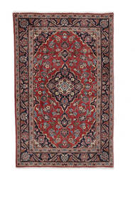  Keshan Teppe 96X150 Ekte Orientalsk Håndknyttet Mørk Rød, Svart (Ull, Persia/Iran)