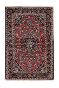Keshan Teppe 101X153 Svart/Mørk Rød (Ull, Persia/Iran)