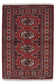  Turkaman Teppe 82X118 Ekte Orientalsk Håndknyttet Svart/Mørk Brun (Ull, Persia/Iran)