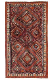  Ghashghai Teppe 135X237 Ekte Orientalsk Håndknyttet Mørk Brun/Hvit/Creme/Svart (Ull, Persia/Iran)