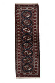  Turkaman Teppe 63X183 Ekte Orientalsk Håndknyttet Teppeløpere Svart (Ull, )