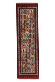  Turkaman Teppe 87X296 Ekte Orientalsk Håndknyttet Teppeløpere Svart (Ull, Persia/Iran)
