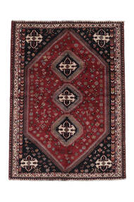  Shiraz Teppe 181X250 Ekte Orientalsk Håndknyttet Svart (Ull, Persia/Iran)