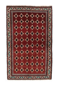  Ghashghai Teppe 122X194 Ekte Orientalsk Håndknyttet Svart/Mørk Brun (Ull, Persia/Iran)