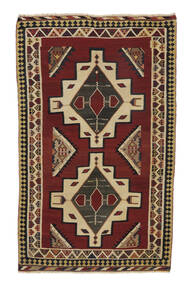  148X235 Kelim Vintage Teppe Håndvevd Teppe Svart/Brun Persia/Iran 