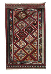  179X290 Kelim Vintage Teppe Teppe Svart/Mørk Rød Persia/Iran 