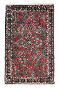 80X125 Lillian Teppe Orientalsk Svart/Mørk Rød (Ull, Persia/Iran)