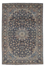  Najafabad Teppe 246X365 Ekte Orientalsk Håndknyttet Svart/Mørk Grå (Ull, Persia/Iran)
