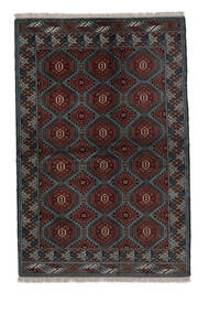  Turkaman Teppe 133X196 Ekte Orientalsk Håndknyttet Svart/Hvit/Creme (Ull, Persia/Iran)