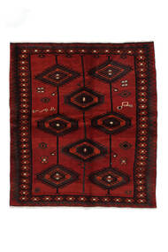  Lori Teppe 165X190 Ekte Orientalsk Håndknyttet Svart/Mørk Rød (Ull, Persia/Iran)