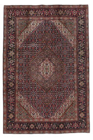 Tabriz Teppe 200X297 Ekte Orientalsk Håndknyttet Svart/Mørk Brun (Ull, Persia/Iran)