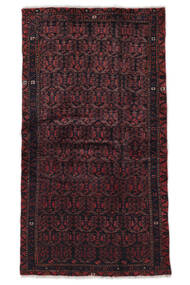  Hamadan Teppe 107X196 Ekte Orientalsk Håndknyttet Svart, Mørk Rød (Ull, Persia/Iran)