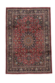 248X354 Mashad Teppe Teppe Ekte Orientalsk Håndknyttet Svart/Mørk Rød (Ull, Persia/Iran)