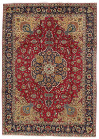  Tabriz Teppe 248X344 Ekte Orientalsk Håndknyttet Mørk Brun/Svart/Brun (Ull, Persia/Iran)
